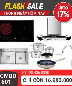 Combo 601 bếp Chef's hút mùi và 4 món thiết bị bếp