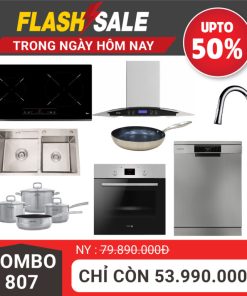 Combo 808 bếp từ Teka, hút mùi và 6 thiết bị bếp