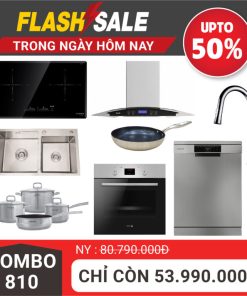 Combo 810 bếp Kocher, hút mùi, lò nướng, máy rửa bát