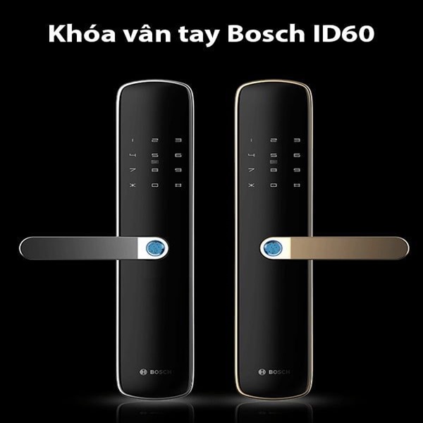 Khóa cửa điện tử vân tay thông minh Bosch ID60BK