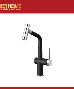 Vòi rửa bát dây rút Volta Black