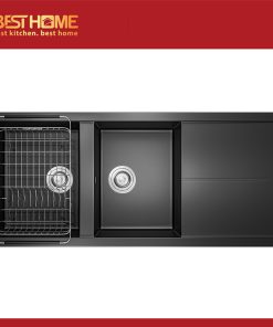 Chậu rửa bát Granite Sink Livello Smart 1160 – Black