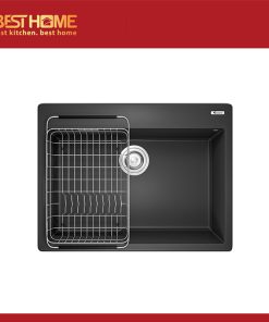 Chậu rửa bát Granite Sink Ruvita 680 – Black