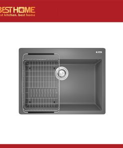 Chậu rửa bát Granite Sink Ruvita 680 – Grey