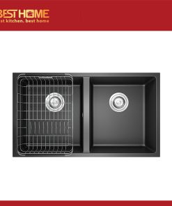 Chậu rửa bát Granite Sink Veloci 760D – Black