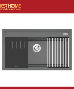 Chậu rửa bát đá Granite Sink Terra 860S Grey