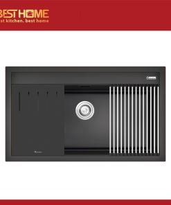 Chậu rửa bát đá Granite Sink Terra 860S Black