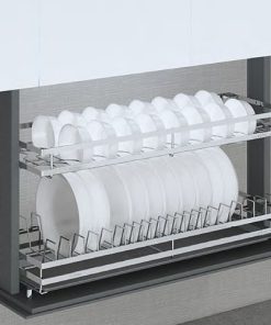 Giá bát đĩa nâng hạ điện inox 304 Eurogold EMP900