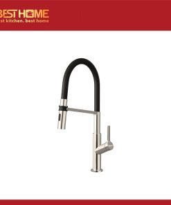 Vòi rửa bát thân mềm Tema Nickel