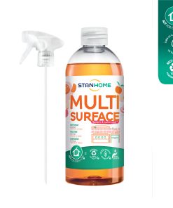 Xịt làm sạch bếp hữu cơ cho da nhạy cảm hương quýt, vải Stanhome Multi Surface Care Mandarine & Litchi 500ml