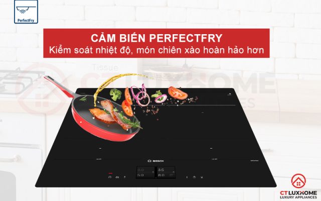 Cảm biến PerfectFry cho món chiên xào trở nên hoàn hảo hơn.